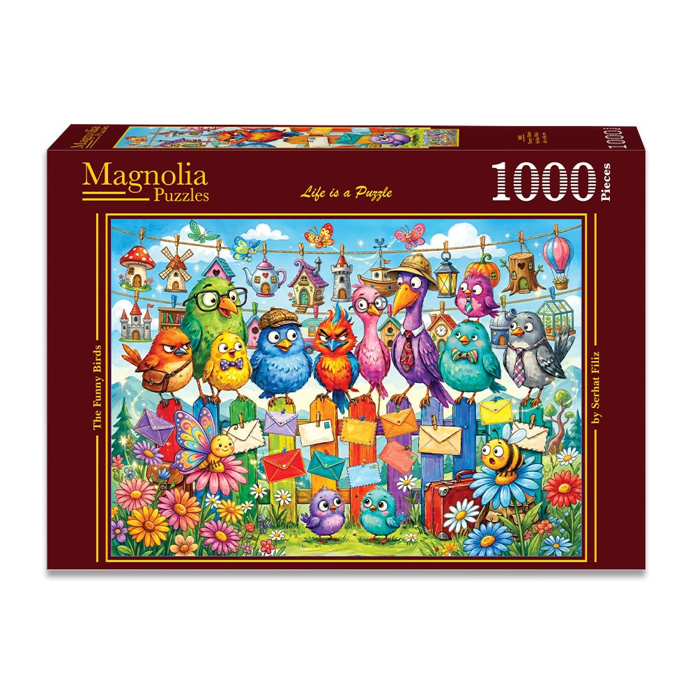 Pre-Order - Funny Birds 1000 Piece Jigsaw Puzzle | Magnolia - Jigsaw Puzzles - The Puzzle Center