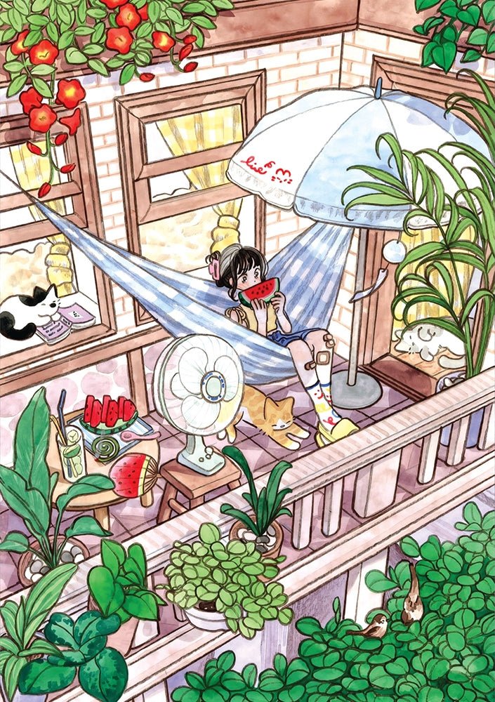 Pre-Order - Hammock Fun 1000 Piece Jigsaw Puzzle | Magnolia - Jigsaw Puzzles - The Puzzle Center
