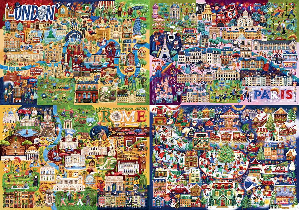 Pre-Order - Olga Skomorokhova 4 x 260 Pieces Jigsaw Puzzles | Magnolia - Jigsaw Puzzles - The Puzzle Center