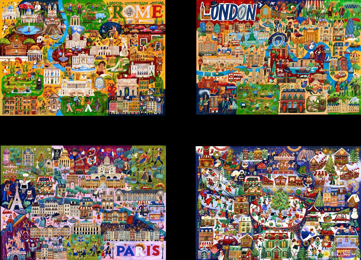 Pre-Order - Olga Skomorokhova 4 x 260 Pieces Jigsaw Puzzles | Magnolia - Jigsaw Puzzles - The Puzzle Center