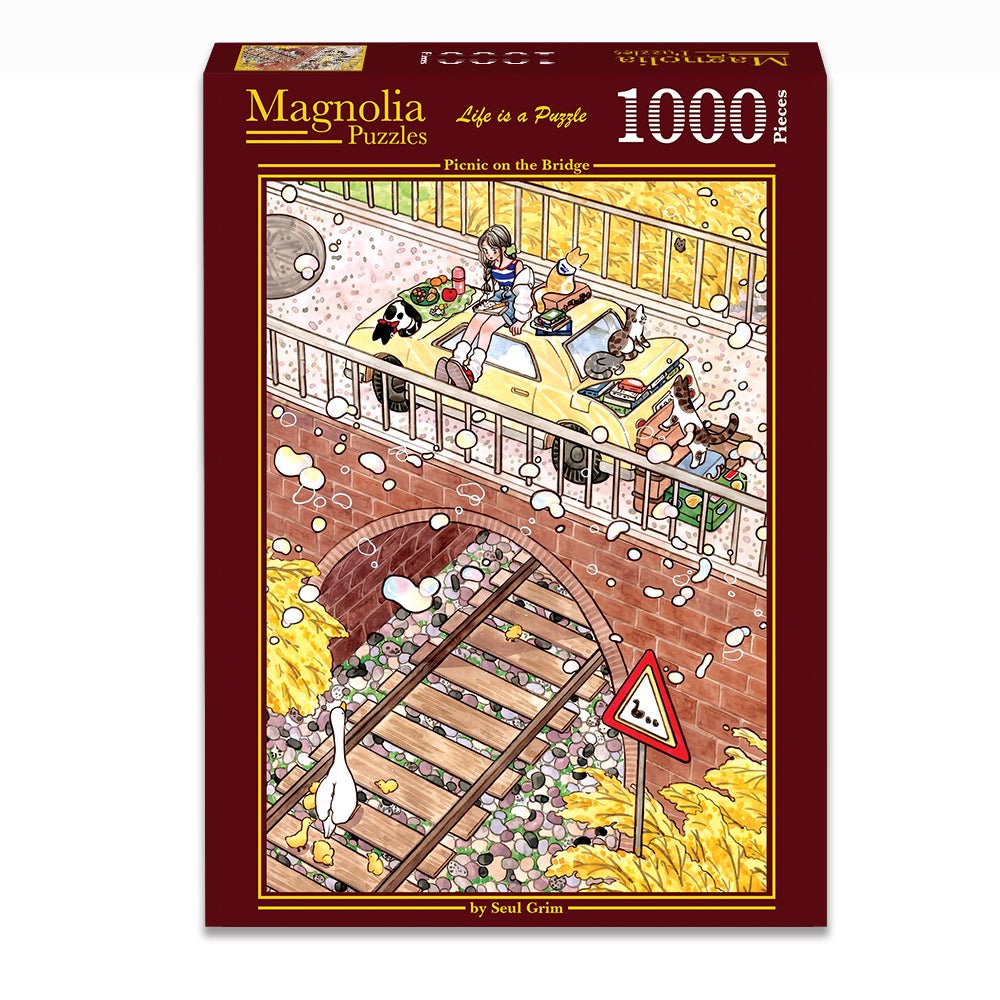 Pre-Order - Picnic on the Bridge 1000 Piece Jigsaw Puzzle | Magnolia - Jigsaw Puzzles - The Puzzle Center
