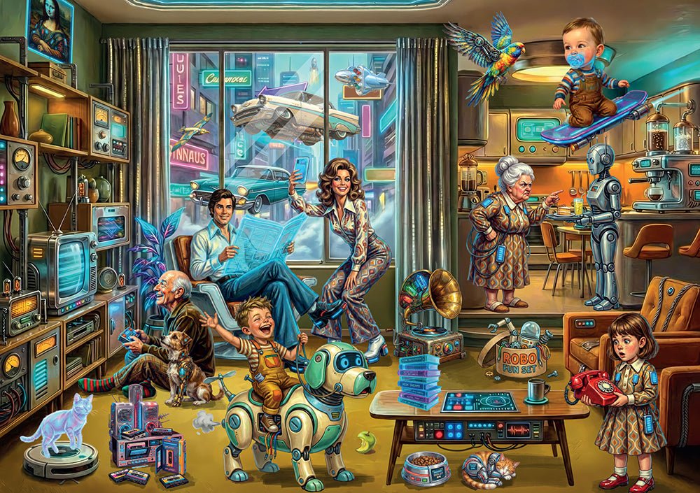 Pre-Order - Retro Future 1000 Piece Jigsaw Puzzle | Magnolia - Jigsaw Puzzles - The Puzzle Center