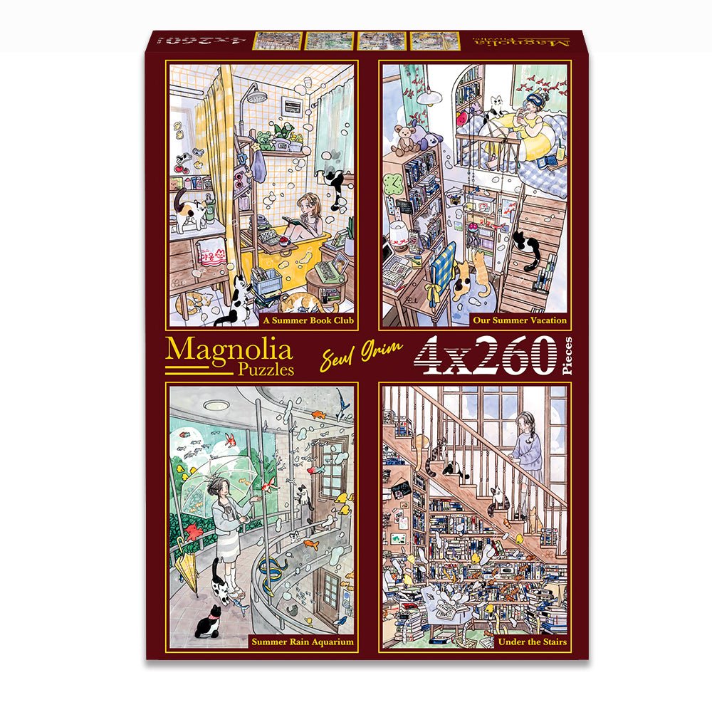 Pre-Order - Seul Grim (3) 4 x 260 Pieces Jigsaw Puzzles | Magnolia - Jigsaw Puzzles - The Puzzle Center