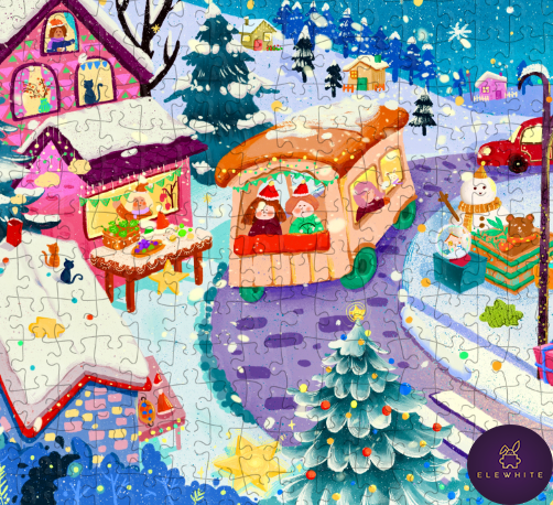 Pre-Order - Whimsy Town 1000 Piece Jigsaw Puzzle| Elewhite - Jigsaw Puzzle - The Puzzle Center