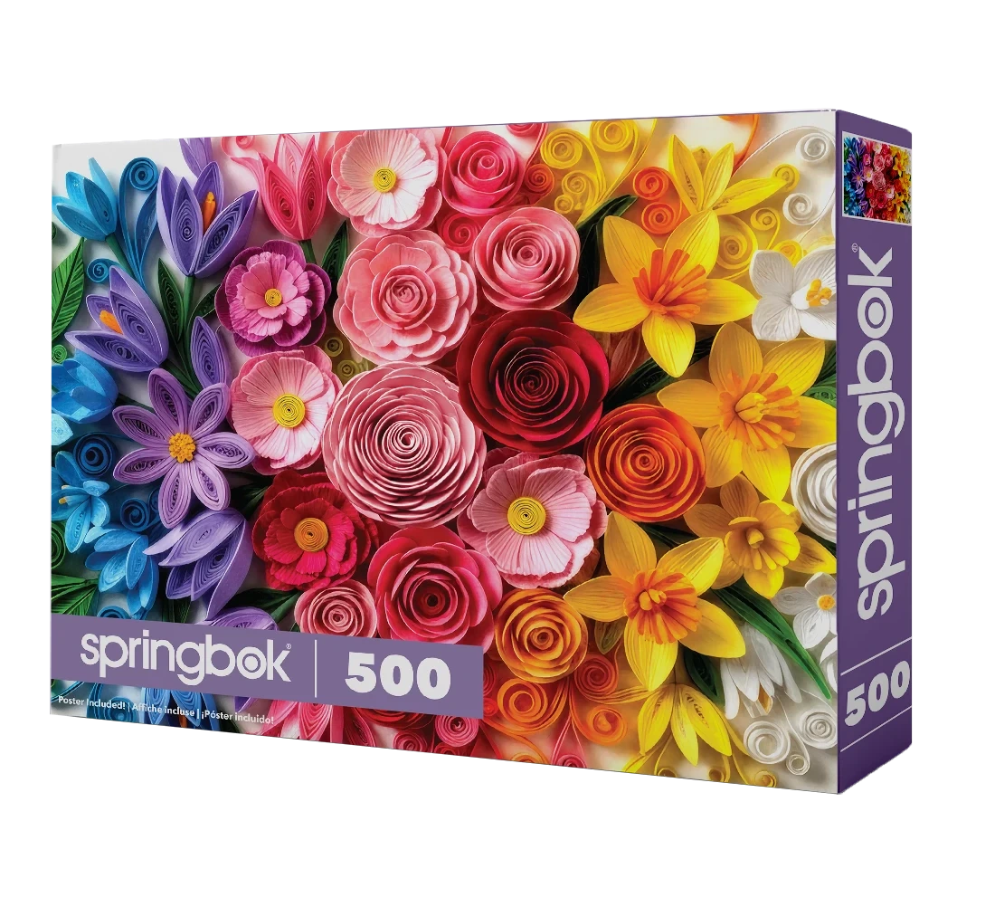 Quilled Flower Garden500 Piece Jigsaw Puzzle | Springbok Puzzles - Jigsaw Puzzles - The Puzzle Center