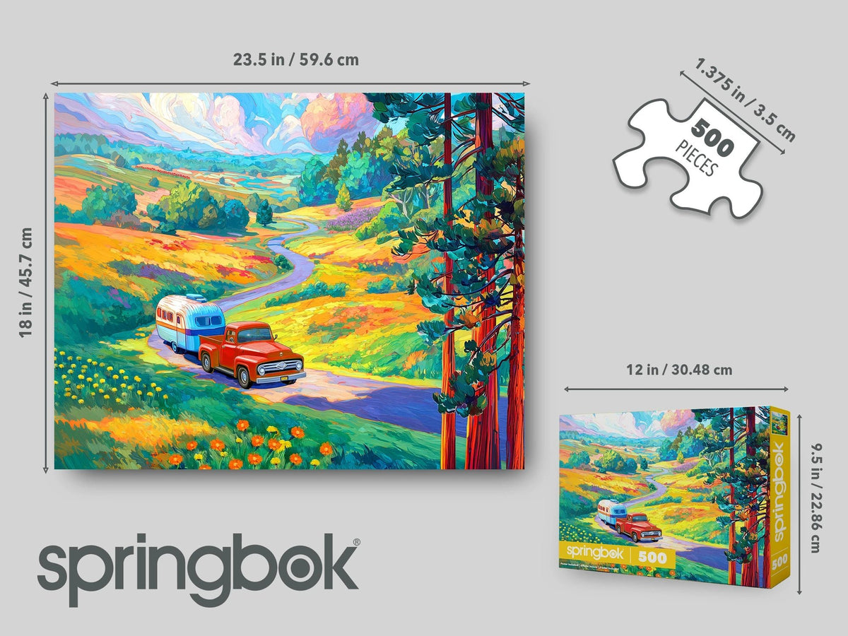Road Trip 500 Piece Jigsaw Puzzle | Springbok Puzzles - Jigsaw Puzzles - The Puzzle Center