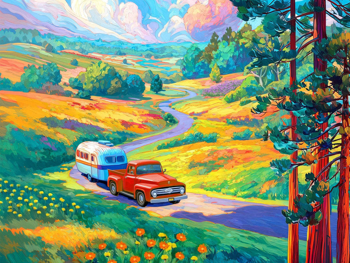 Road Trip 500 Piece Jigsaw Puzzle | Springbok Puzzles - Jigsaw Puzzles - The Puzzle Center