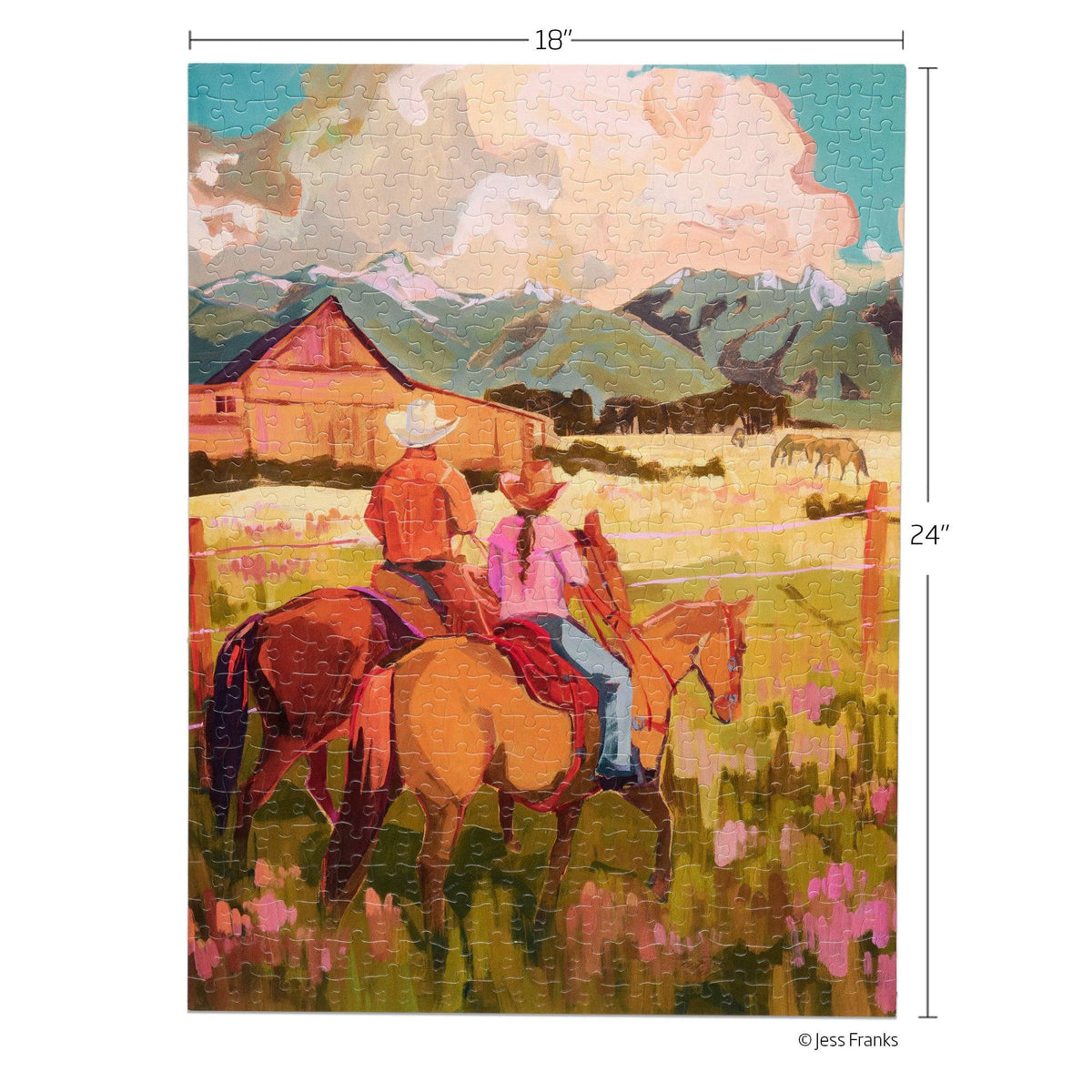 Saddle Up 500 Piece Jigsaw Puzzle | WerkShoppe - Jigsaw Puzzle - The Puzzle Center
