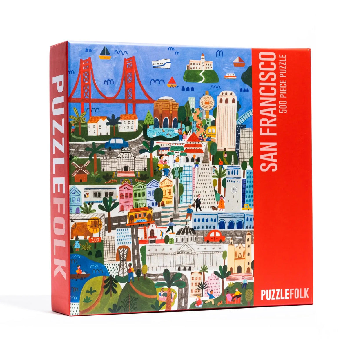 San Francisco 500 Piece Landmarks Puzzle by Puzzlefolk - Puzzlefolk - Jigsaw Puzzles - The Puzzle Center -