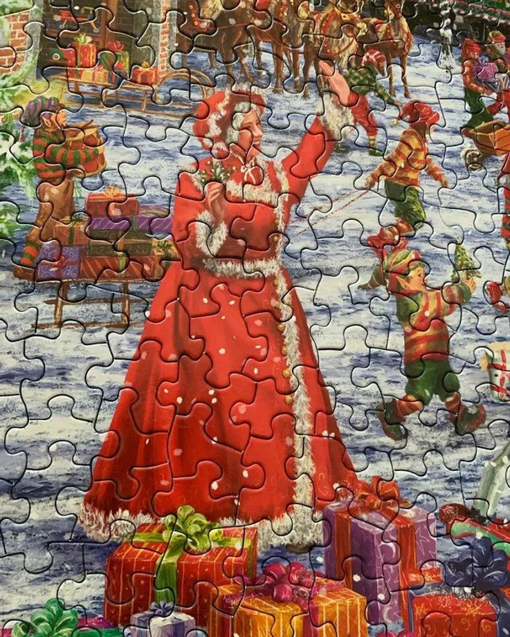 Santa Express 1000 Piece Jigsaw Puzzle by Springbok Puzzles - A Festive Holiday Puzzle - Springbok Puzzles - Jigsaw Puzzles - The Puzzle Center -