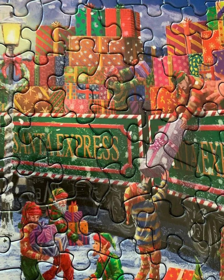 Santa Express 1000 Piece Jigsaw Puzzle by Springbok Puzzles - A Festive Holiday Puzzle - Springbok Puzzles - Jigsaw Puzzles - The Puzzle Center -