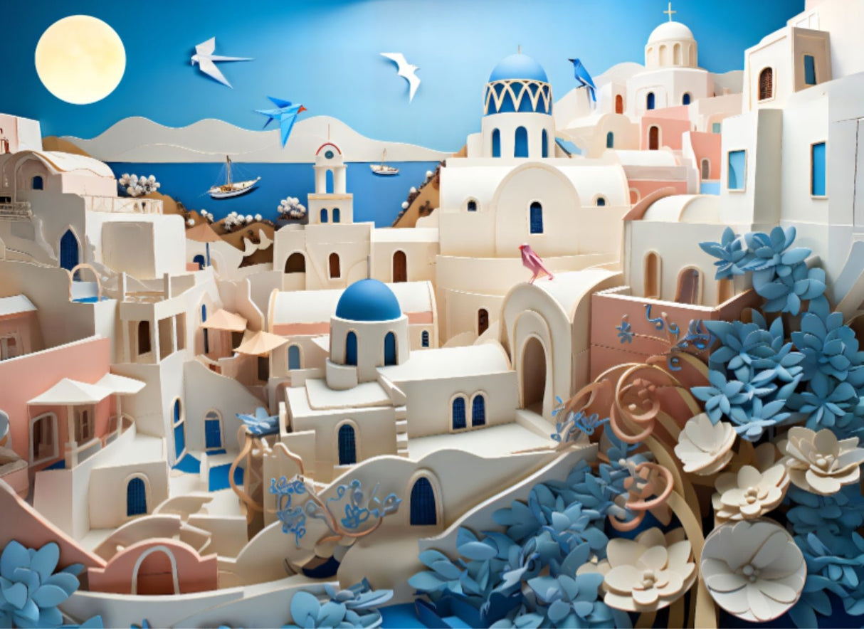 Santorini 1000 Piece Jigsaw Puzzle | Final Piece Puzzles - Jigsaw Puzzles - The Puzzle Center