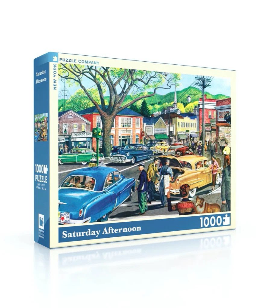 Saturday Afternoon 1000 Piece Puzzle by New York Puzzle Company - New York Puzzle Company - Jigsaw Puzzles - The Puzzle Center -