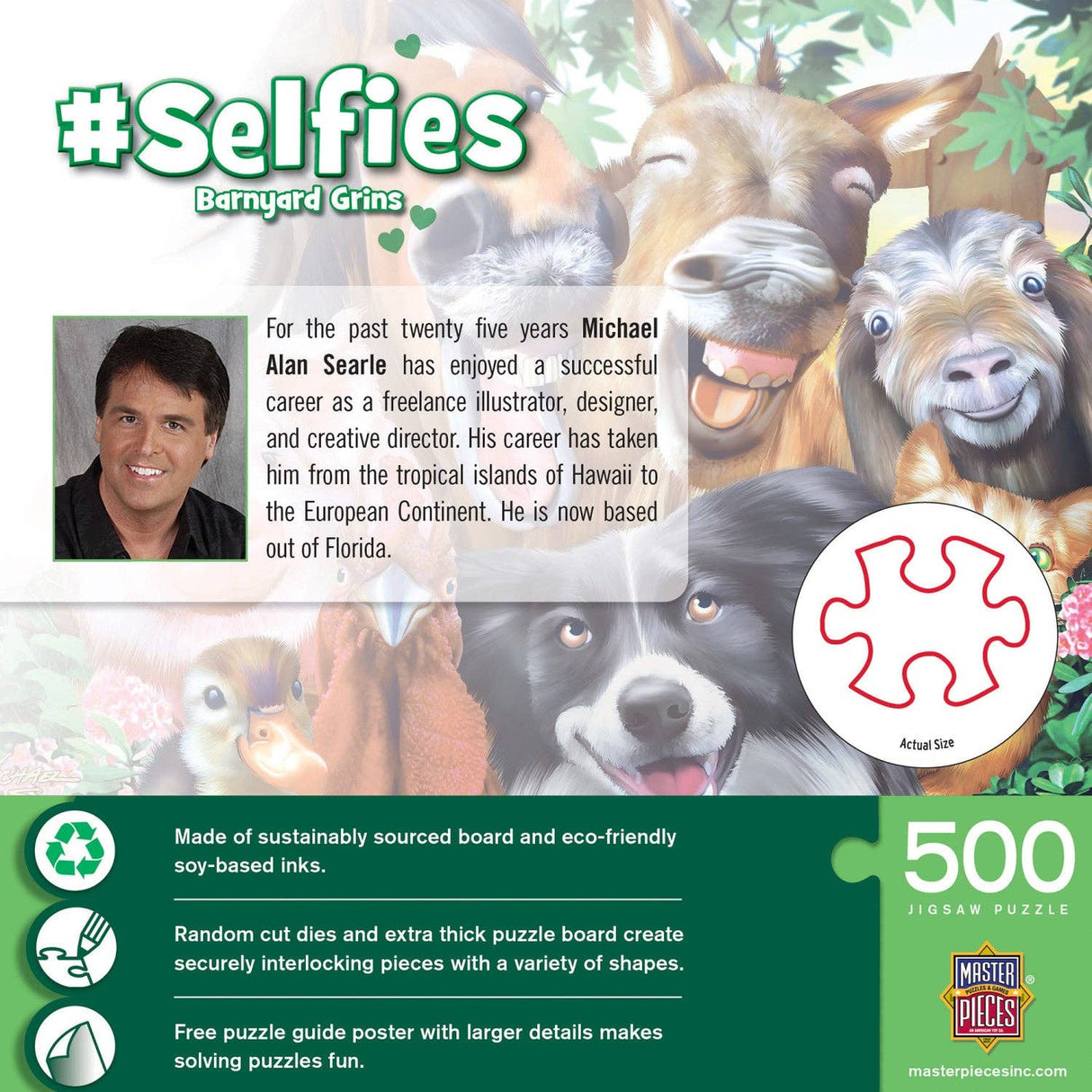 Selfies – Barnyard Grins 500 Piece Puzzle by Masterpieces Puzzles - Masterpieces Puzzles - Jigsaw Puzzles - The Puzzle Center -