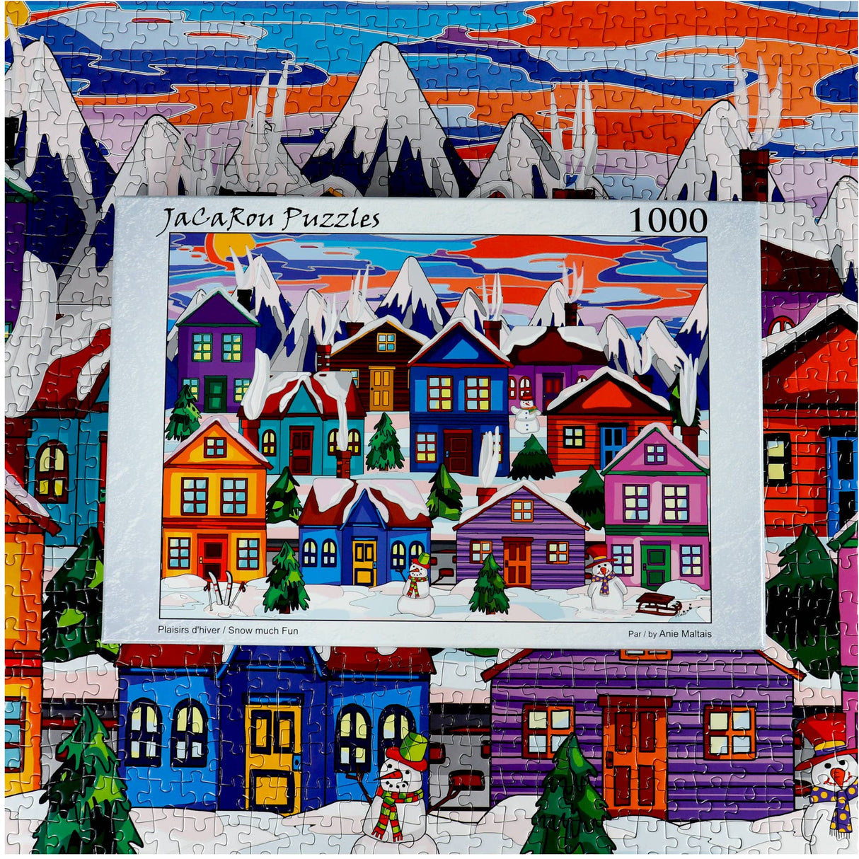Snow Much Fun 1000 Piece Jigsaw Puzzle by JaCaRou Puzzles - Winter Wonderland Puzzle - JaCaRou Puzzles Inc. - Jigsaw Puzzles - The Puzzle Center -