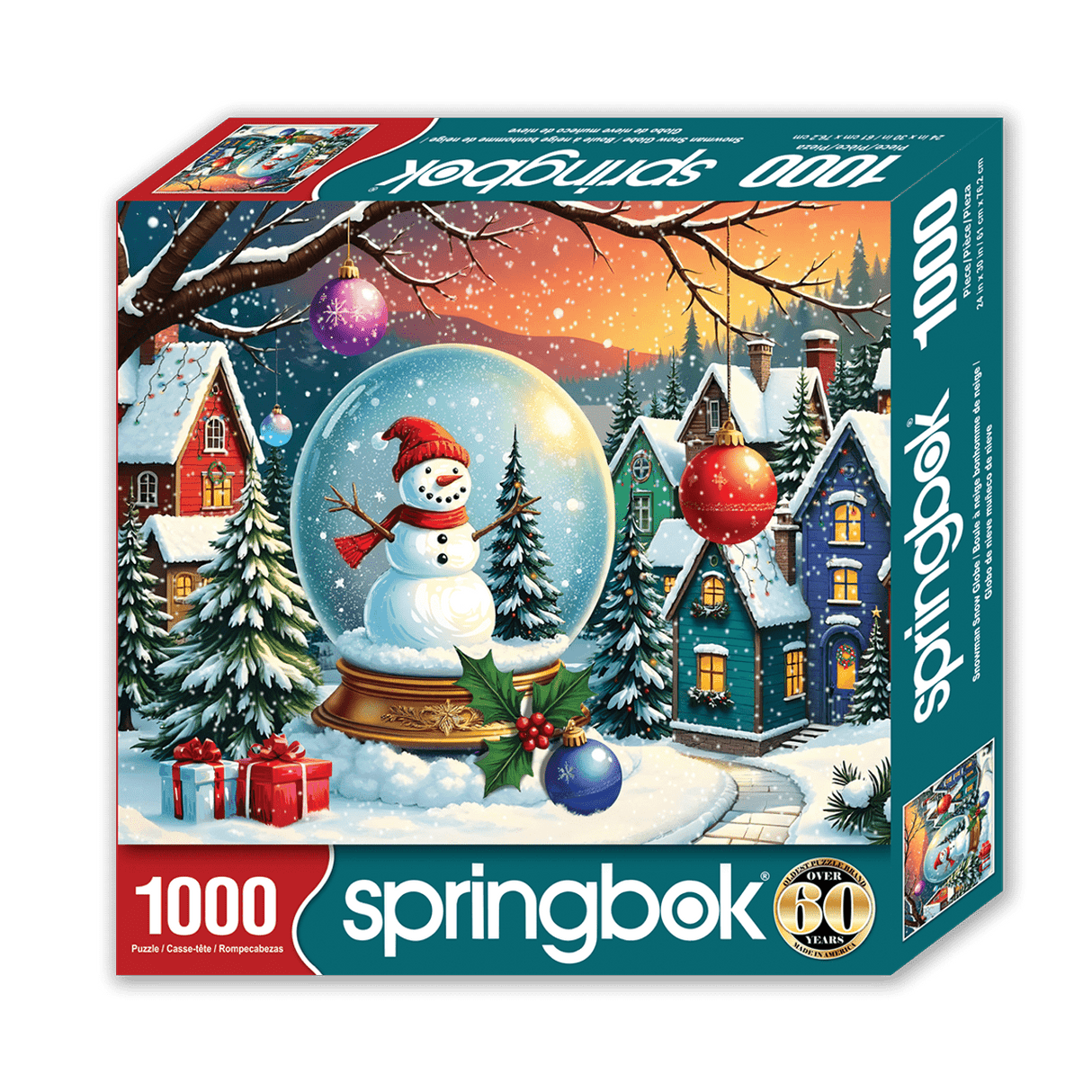 Snowman Snow Globe 1000 Piece Jigsaw Puzzle | Springbok Puzzles - Springbok Puzzles - Jigsaw Puzzles - The Puzzle Center