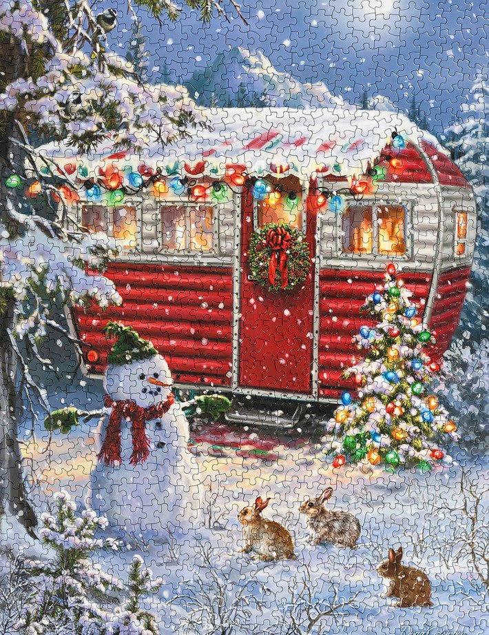 Snowy Retreat 1000 Piece Jigsaw Puzzle by Springbok Puzzles - Springbok Puzzles - Jigsaw Puzzles - The Puzzle Center -