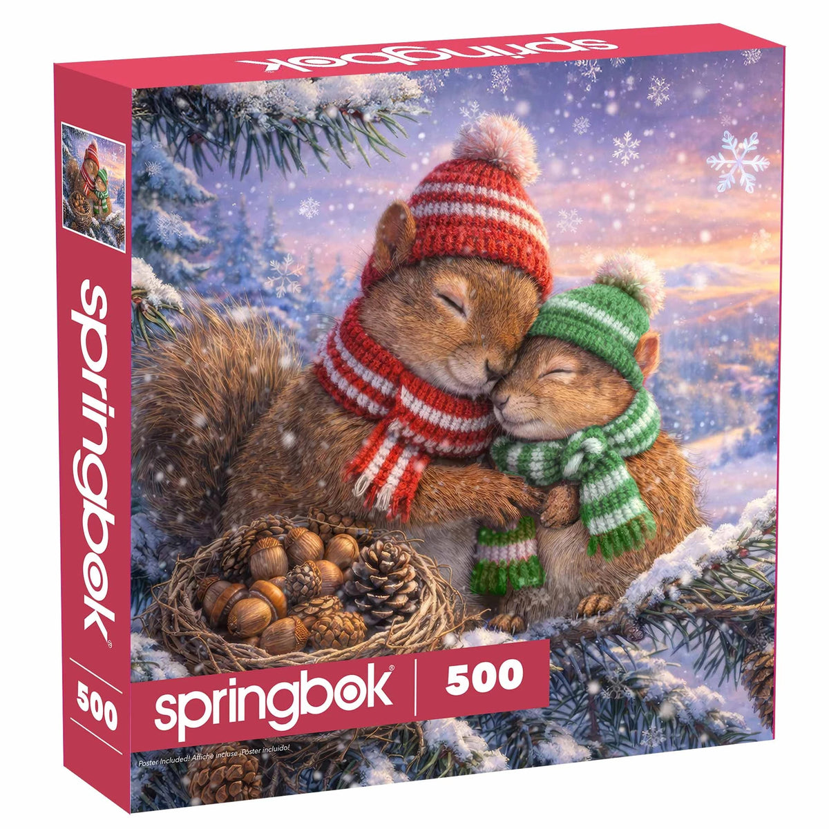 Snowy Squirrels 500 Piece Jigsaw Puzzle | Springbok Puzzles - Jigsaw Puzzles - The Puzzle Center