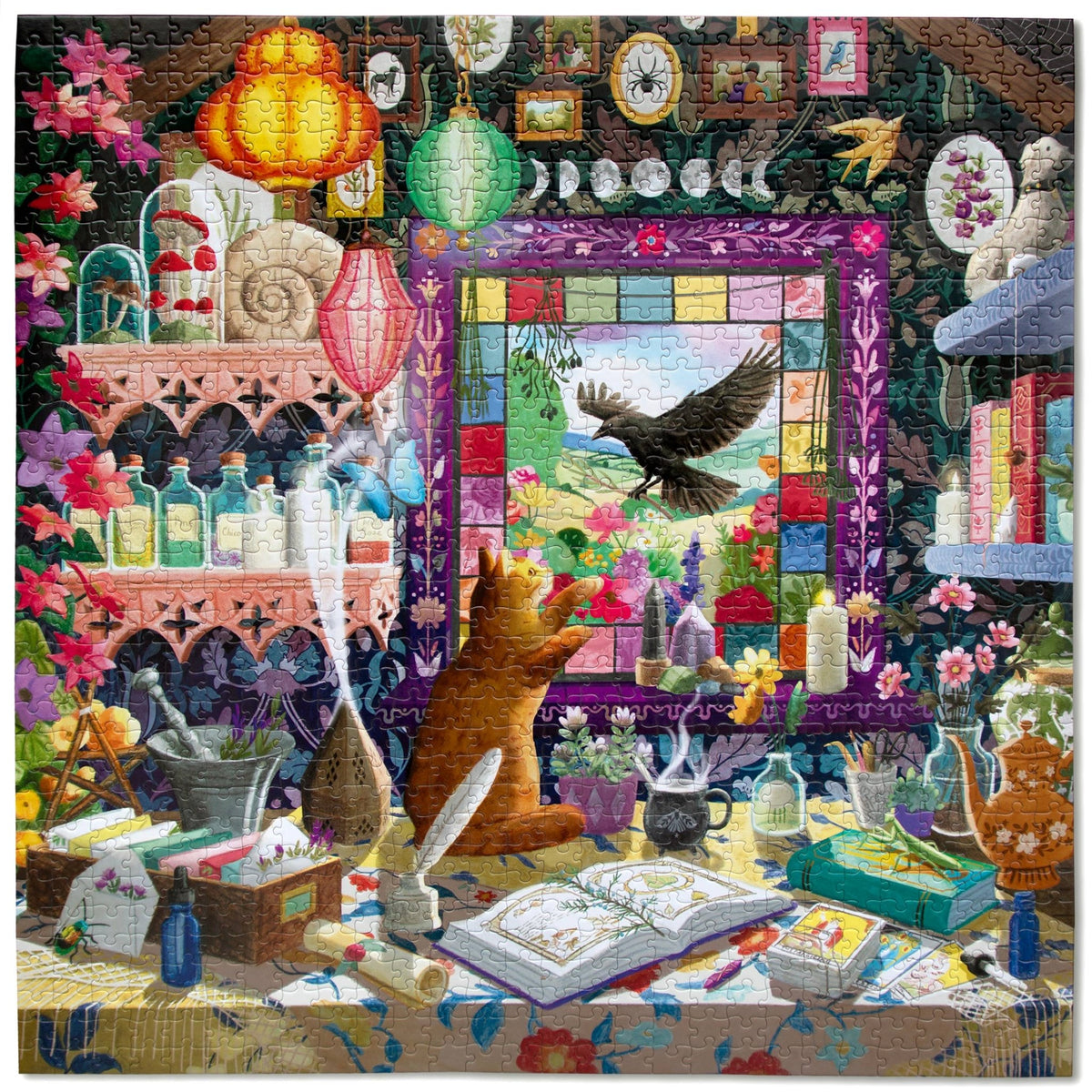 Sorcerer's Workshop 1000 Piece Jigsaw Puzzle | eeBoo - Jigsaw Puzzles - The Puzzle Center