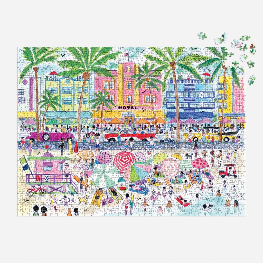 South Beach Miami 1000 Piece Jigsaw Puzzle | Galison - Jigsaw Puzzles - The Puzzle Center