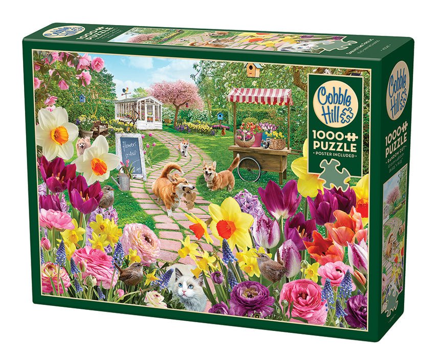 Springtime Frollic 1000 Piece Jigsaw Puzzle | Cobble Hill - Jigsaw Puzzles - The Puzzle Center