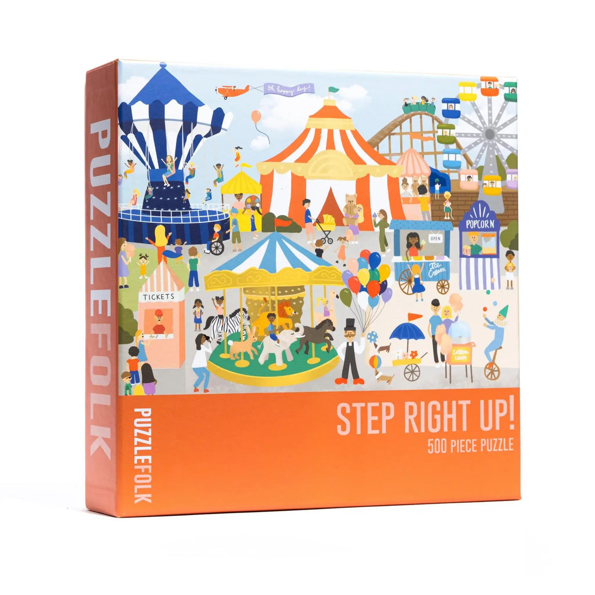 Step Right Up! 500 Piece Circus Puzzle by Puzzlefolk - Puzzlefolk - Jigsaw Puzzles - The Puzzle Center -