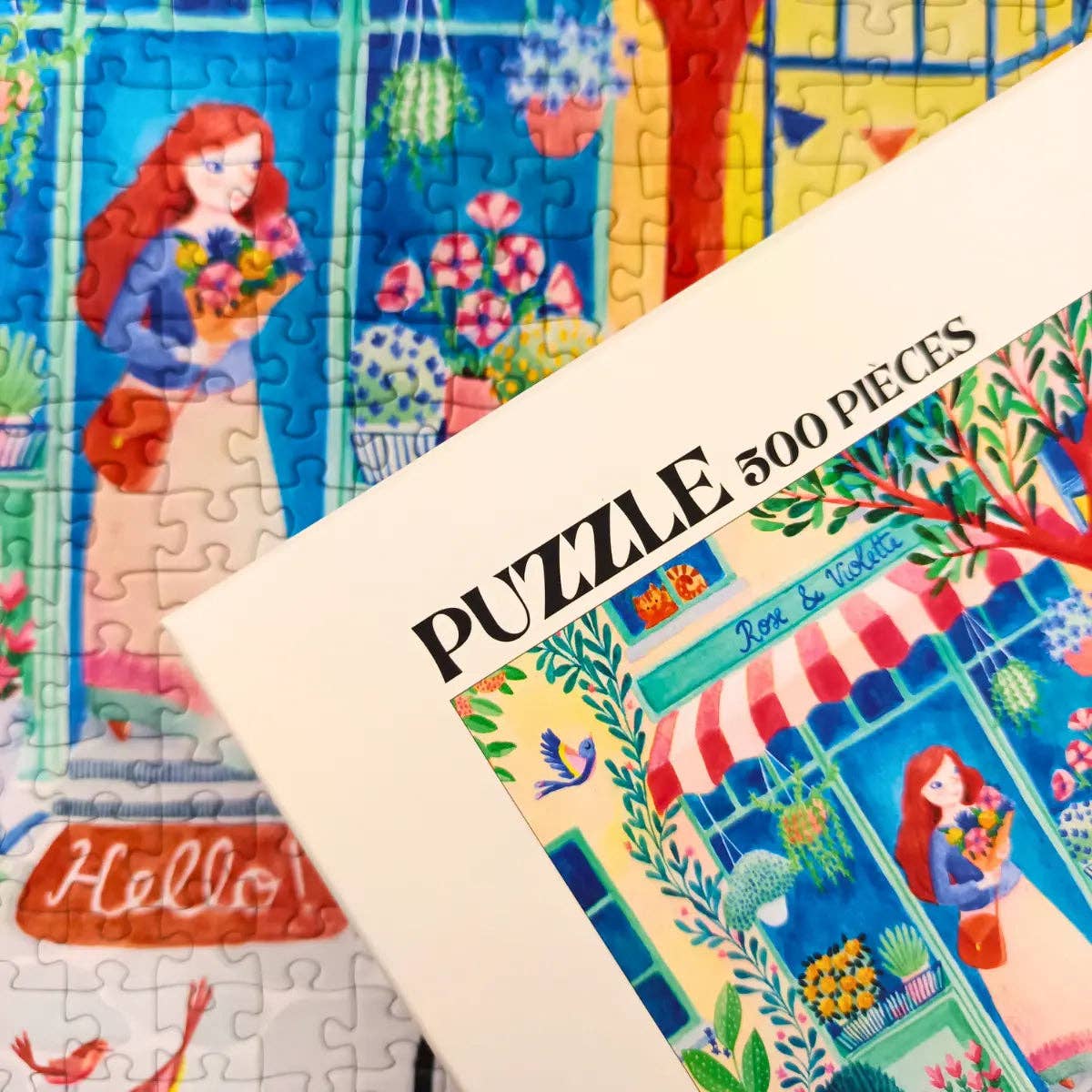 Street of Pretty Things 500 Piece Jigsaw Puzzle | Aparté - Jigsaw Puzzles - The Puzzle Center