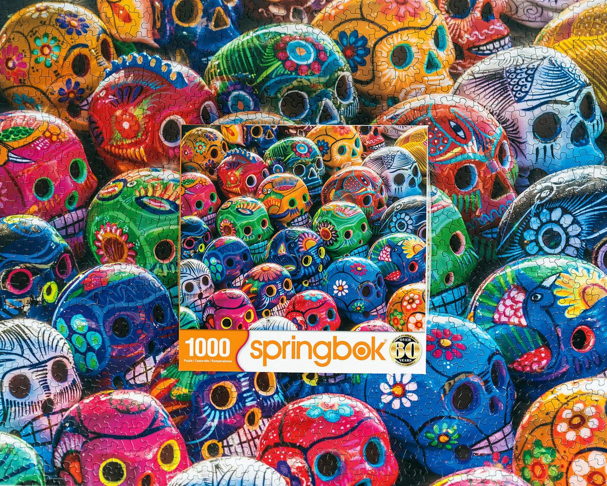 Sugar Skulls 1000 Piece Jigsaw Puzzle by Springbok Puzzles - Springbok Puzzles - Jigsaw Puzzles - The Puzzle Center -