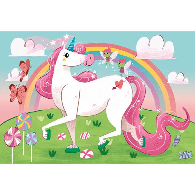 Supercolor Puzzle I Believe in Unicorns – 2 Puzzles x 20 Pieces Each by Clementoni - Clementoni - Jigsaw Puzzles - The Puzzle Center -