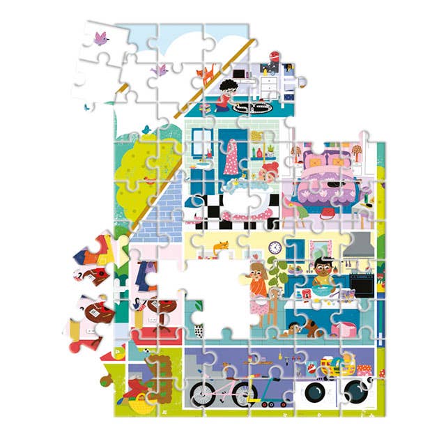 Supercolor Series Home Sweet Home 60 Piece Puzzle by Clementoni - Clementoni - Jigsaw Puzzles - The Puzzle Center -