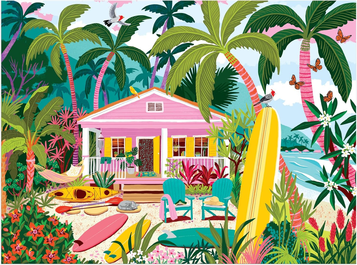 Surfside Bungalow 1000 Piece Jigsaw Puzzle | Galison - Jigsaw Puzzles - The Puzzle Center