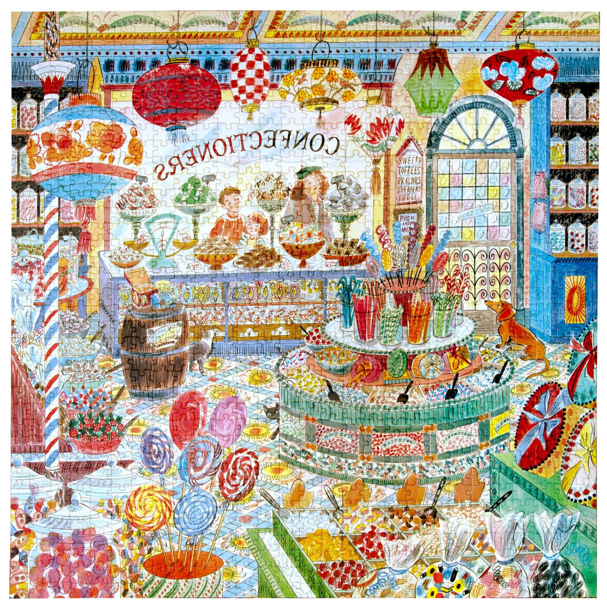 Sweet Shoppe 1000 Piece Jigsaw Puzzle | eeBoo - Jigsaw Puzzles - The Puzzle Center