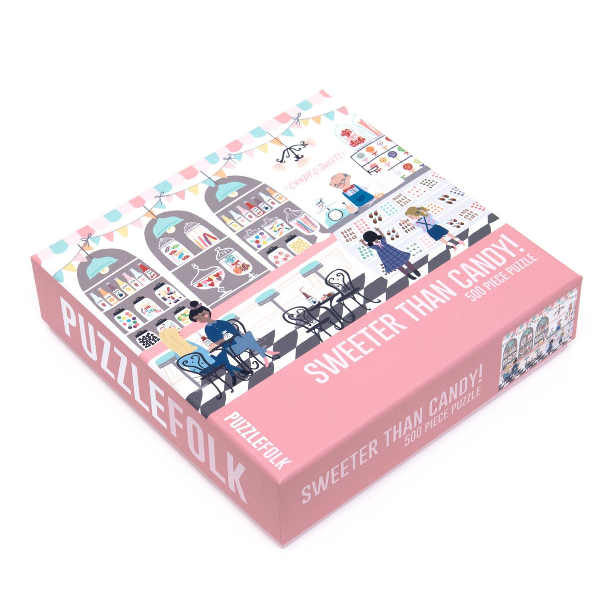 Sweeter Than Candy! 500 Piece Puzzle by Puzzlefolk | Nostalgic Candy Shop Jigsaw Puzzle - Puzzlefolk - Jigsaw Puzzles - The Puzzle Center -