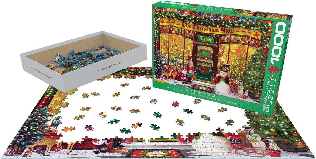 The Christmas Shop 1000 Piece Jigsaw Puzzle by Eurographics - Eurographics - Jigsaw Puzzles - The Puzzle Center -