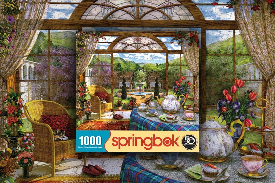 The Conservatory 1000 Piece Jigsaw Puzzle by Springbok Puzzles - Springbok Puzzles - Jigsaw Puzzles - The Puzzle Center -