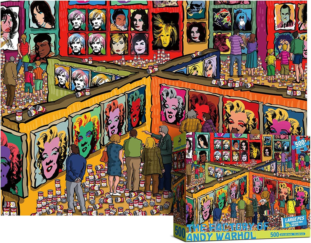 The Factory of Andy Warhol 500 Piece Jigsaw Puzzle | Antelope Puzzle - Jigsaw Puzzles - The Puzzle Center