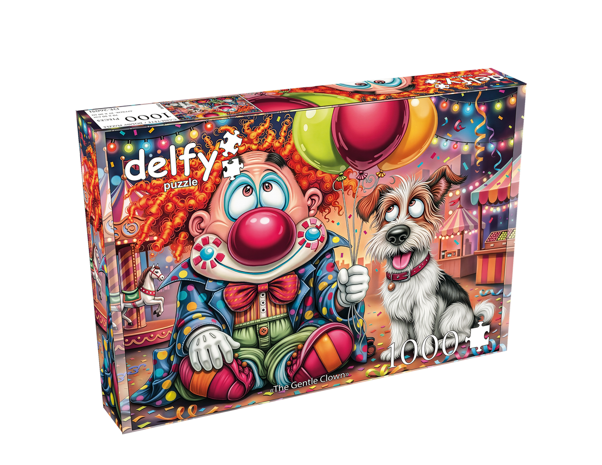 The Gentle Clown 1000 Piece Jigsaw Puzzle | Delfy - Jigsaw Puzzles - The Puzzle Center