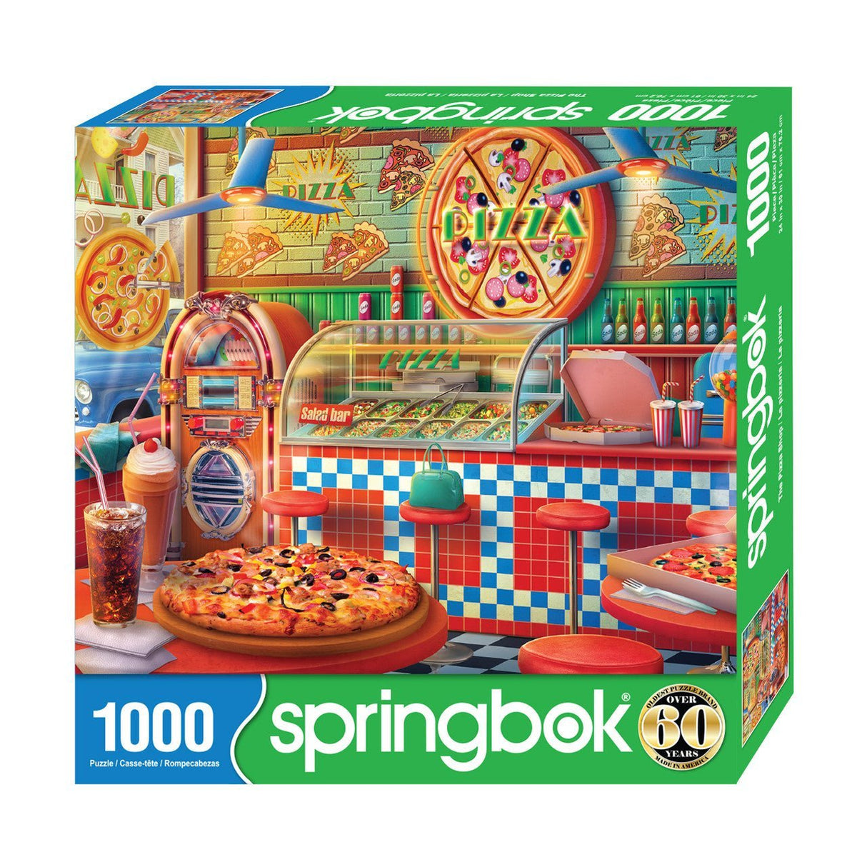 The Pizza Shop 1000 Piece Jigsaw Puzzle by Springbok Puzzles - Springbok Puzzles - Jigsaw Puzzles - The Puzzle Center -