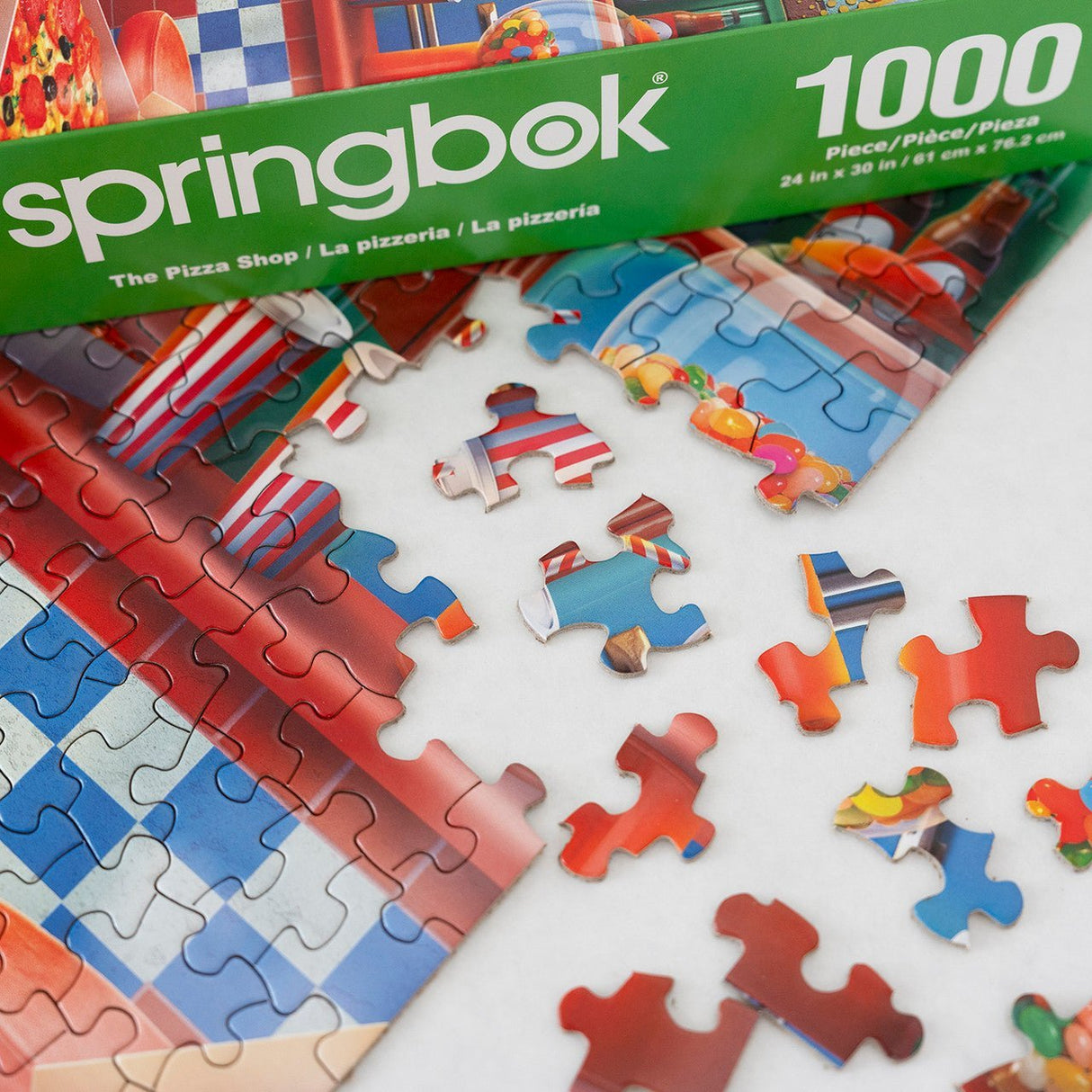 The Pizza Shop 1000 Piece Jigsaw Puzzle by Springbok Puzzles - Springbok Puzzles - Jigsaw Puzzles - The Puzzle Center -