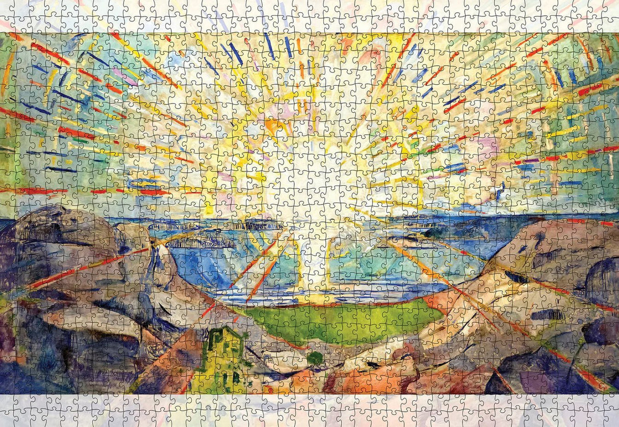 The Sun 1000 - Piece Jigsaw Puzzle by Pomegranate - Edvard Munch Art - Pomegranate - Jigsaw Puzzles - The Puzzle Center -