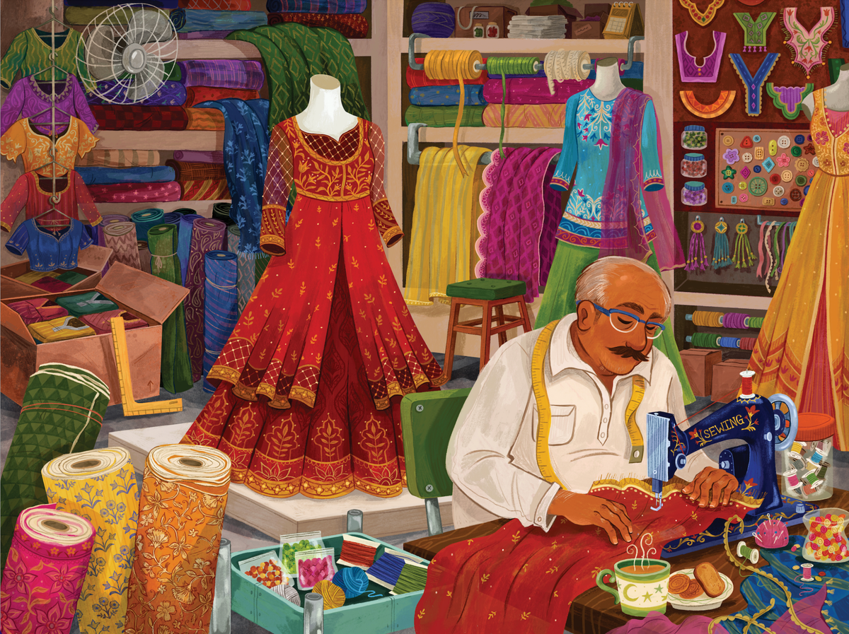 The Tailor's Shop 1000 Piece Jigsaw Puzzle | Laila Luxury Puzzles - Jigsaw Puzzles - The Puzzle Center