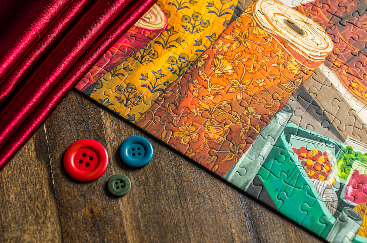 The Tailor's Shop 1000 Piece Jigsaw Puzzle | Laila Luxury Puzzles - Jigsaw Puzzles - The Puzzle Center