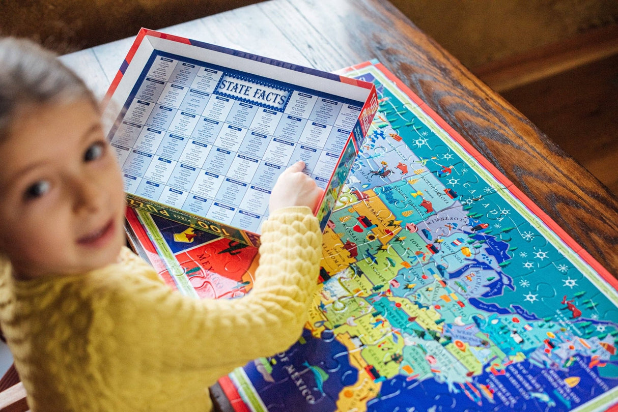 This Land is Your Land 100 Piece Puzzle by eeBoo - eeBoo - Jigsaw Puzzles - The Puzzle Center -