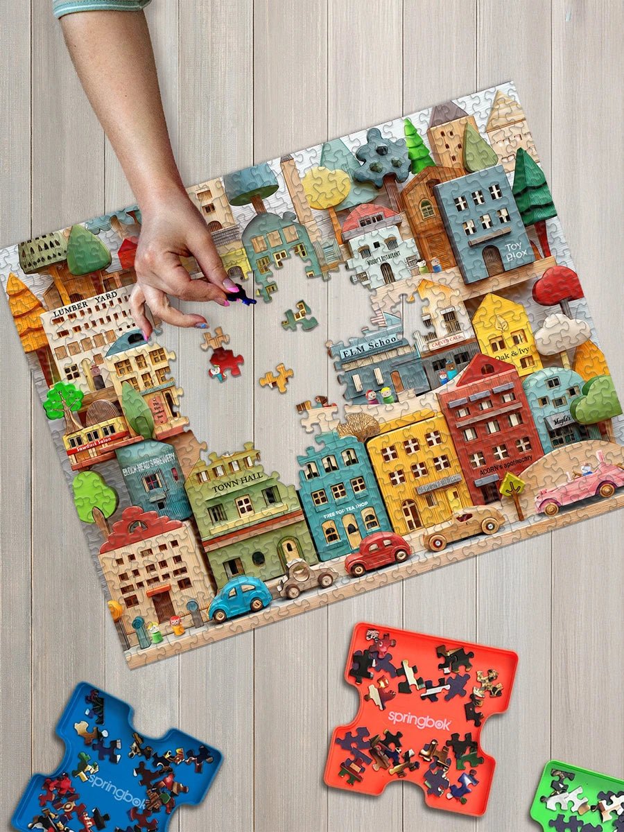 Timber Town 500 Piece Jigsaw Puzzle | Springbok Puzzles - Jigsaw Puzzles - The Puzzle Center