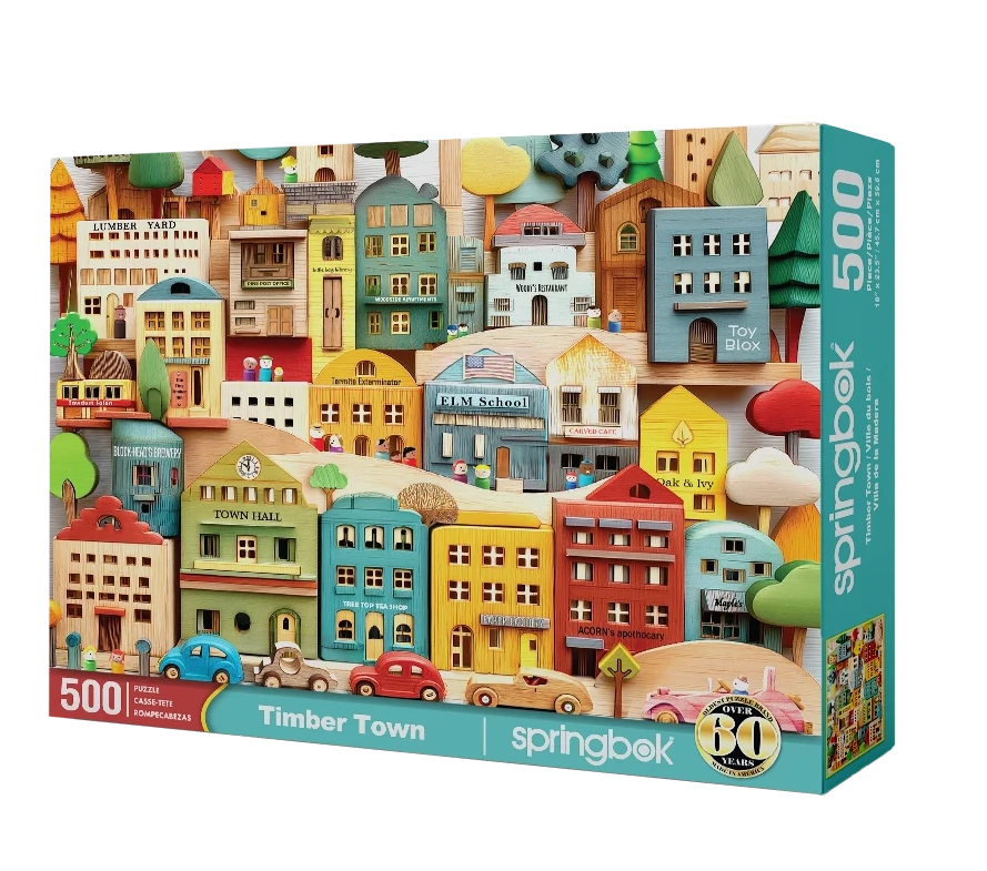 Timber Town 500 Piece Jigsaw Puzzle | Springbok Puzzles - Jigsaw Puzzles - The Puzzle Center