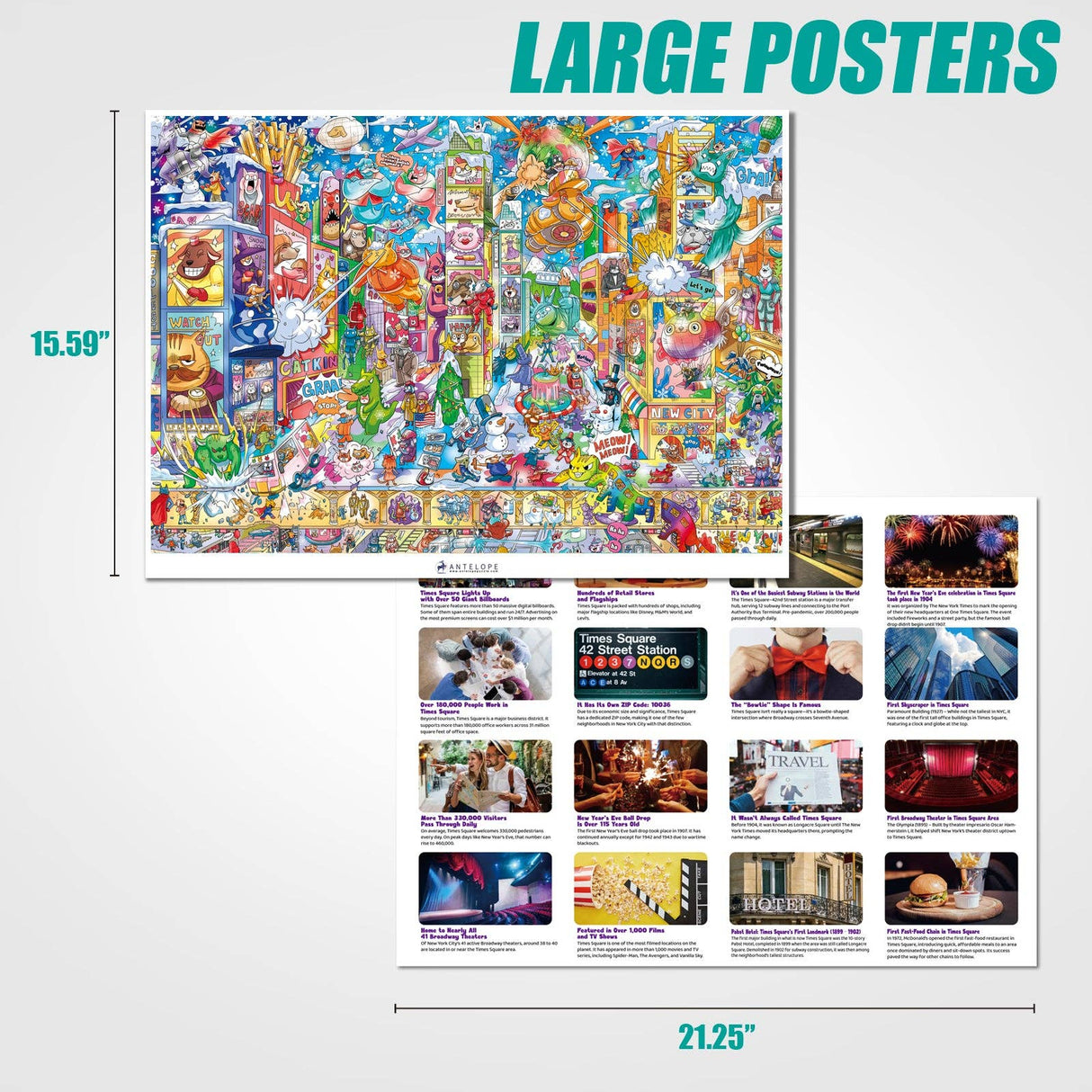 Times Square Adventure 1000 Piece Jigsaw Puzzle | Antelope - Jigsaw Puzzles - The Puzzle Center