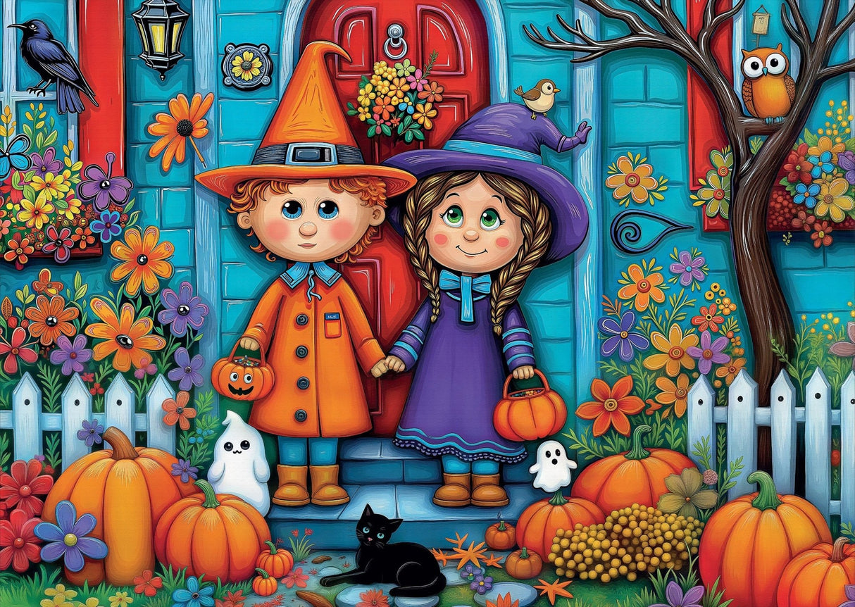 Trick Or Treat 1000 Piece Jigsaw Puzzle | Delfy - Jigsaw Puzzles - The Puzzle Center