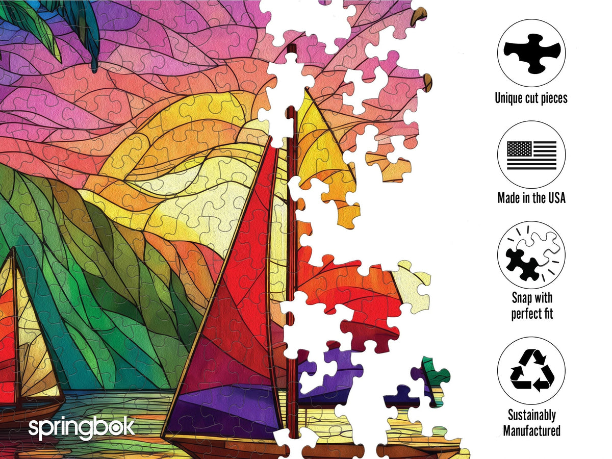 Tropical Sailing 500 Piece Jigsaw Puzzle | Springbok Puzzles - Jigsaw Puzzles - The Puzzle Center