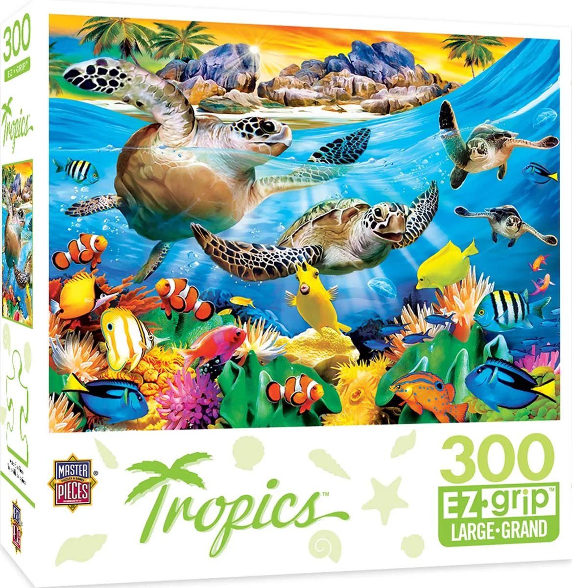 Tropics Breaking Waves 300 Piece EZ Grip Jigsaw Puzzle | Masterpieces - Jigsaw Puzzles - The Puzzle Center