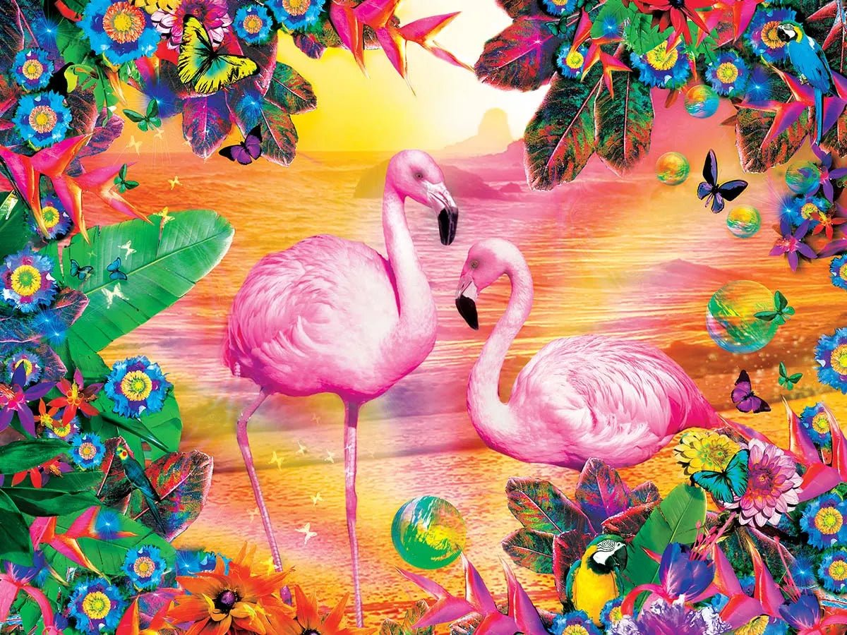 Tropics Pretty in Pink 300 Piece EZ Grip Jigsaw Puzzle | Masterpieces - Jigsaw Puzzles - The Puzzle Center